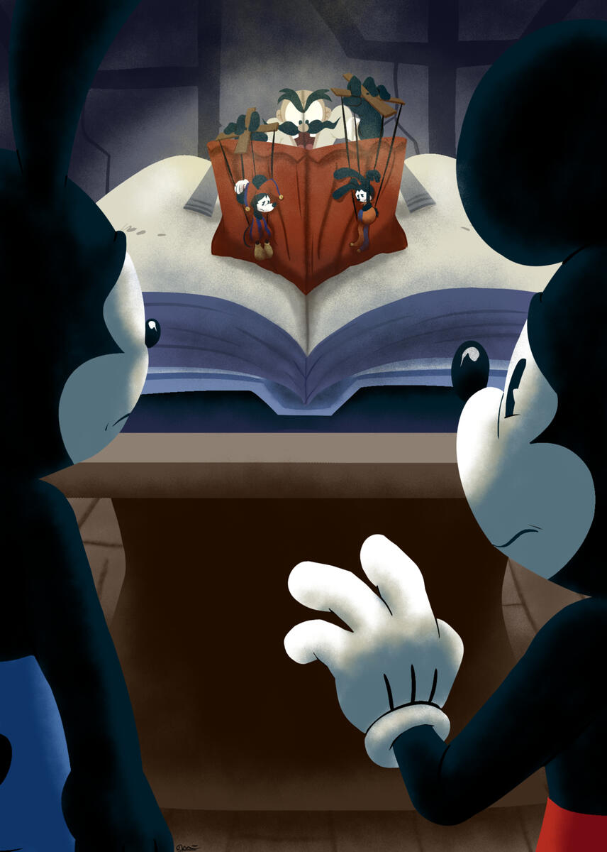 Fan-made &quot;The Mad Doctor&#39;s Plan&quot; Full Art Lorcana Card