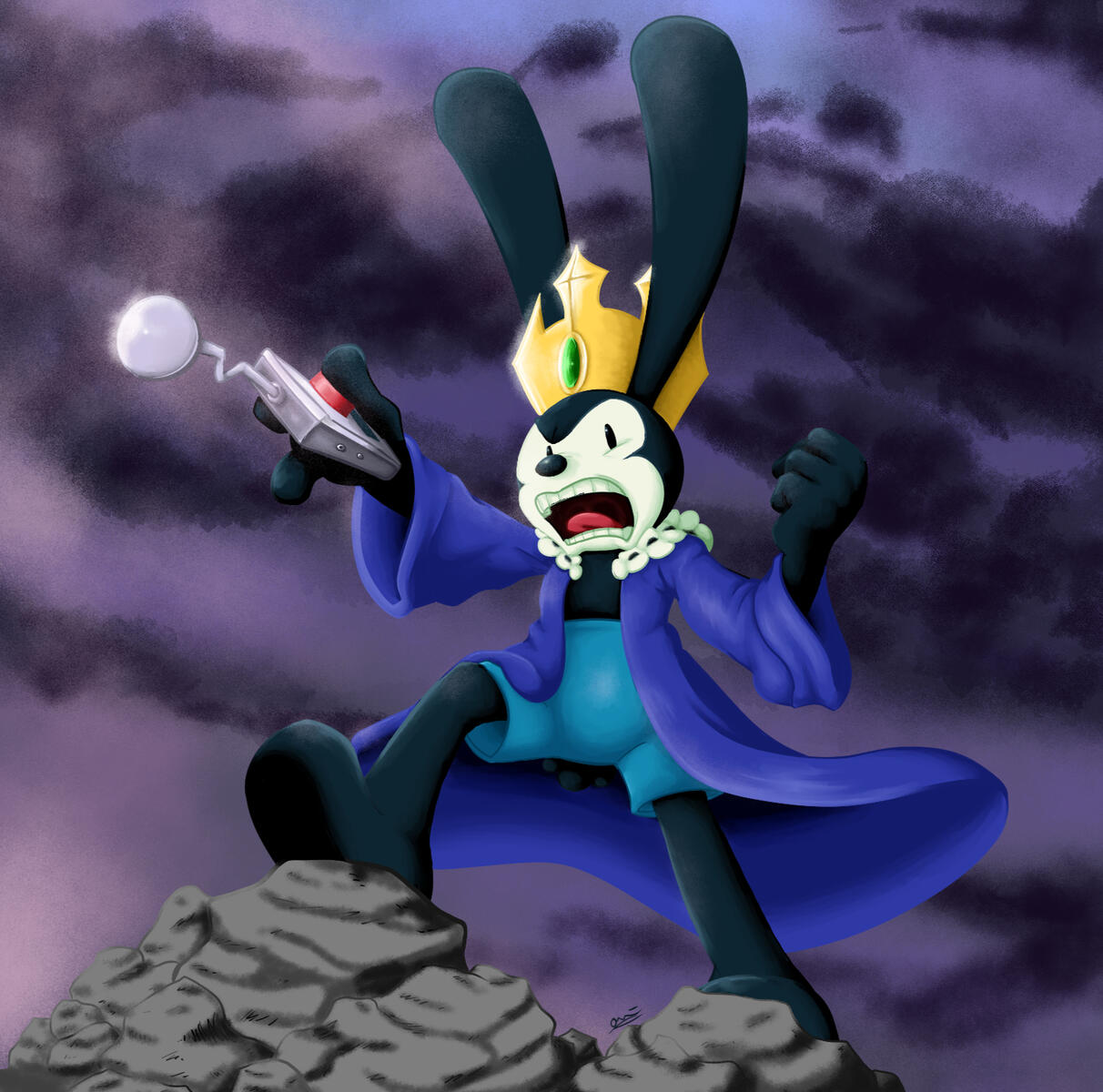 Fan-made Oswald the Lucky Rabbit Lorcana Card