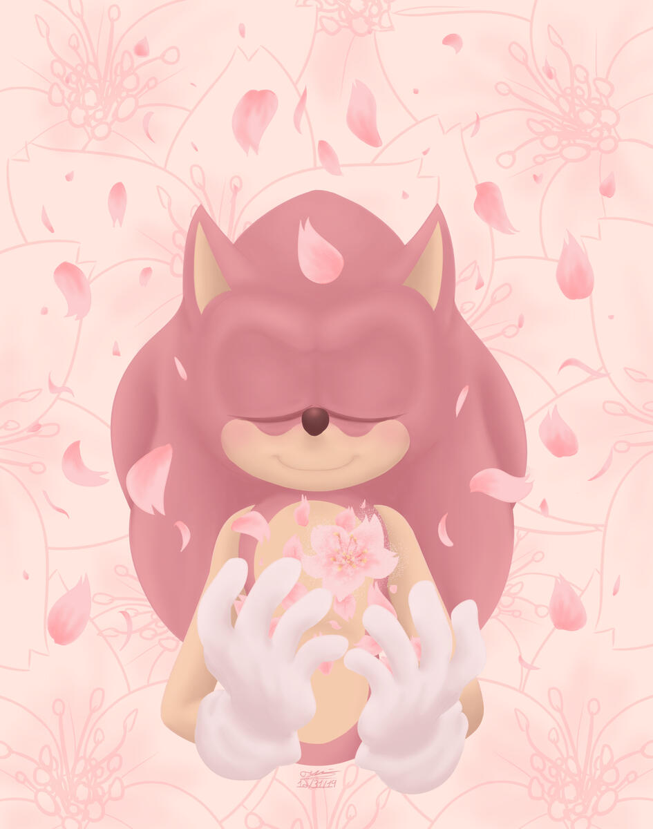 Fanart for the Pink Sonic trend