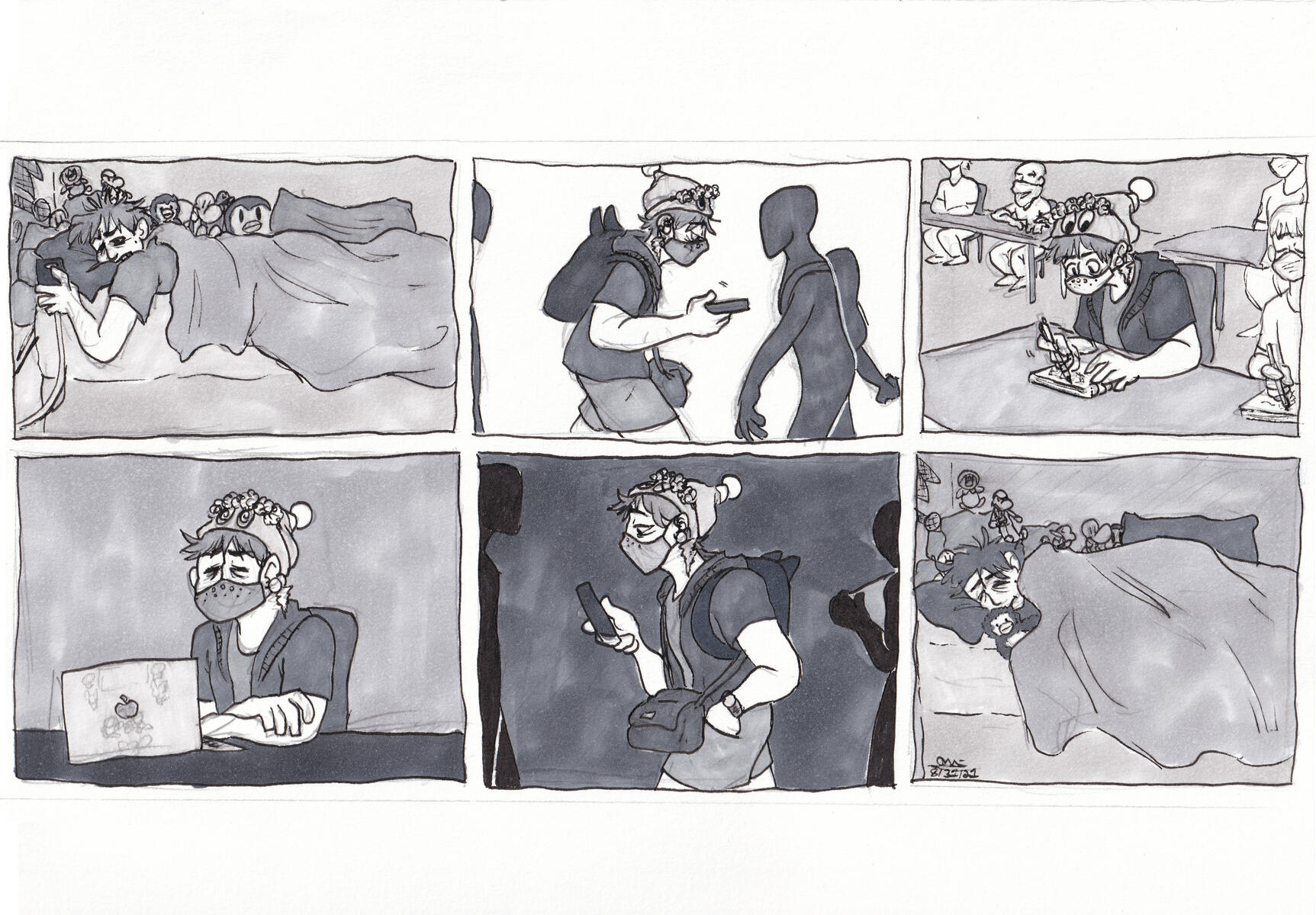 Coursework, Self Portrait Comic