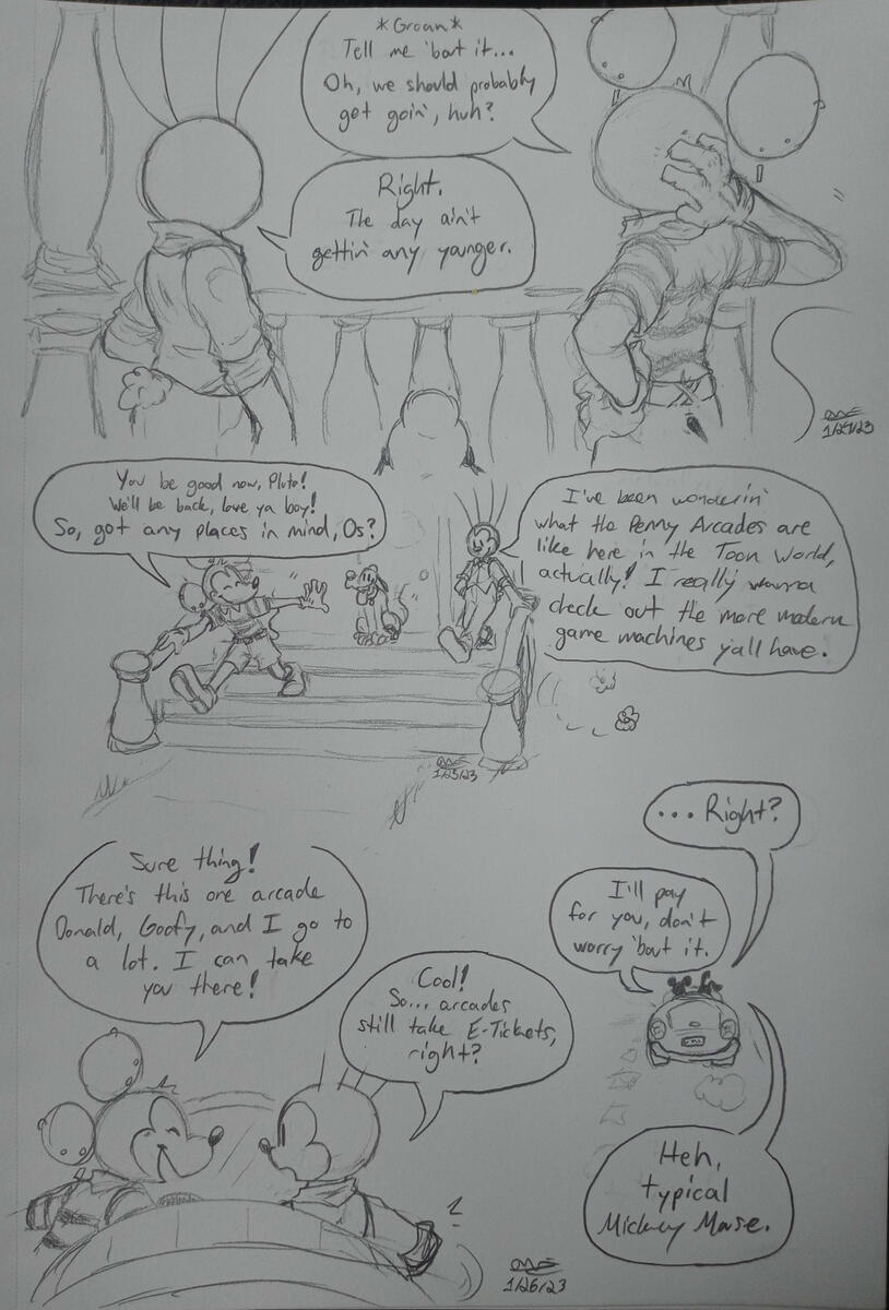 Fancomic of Mickey and Oswald