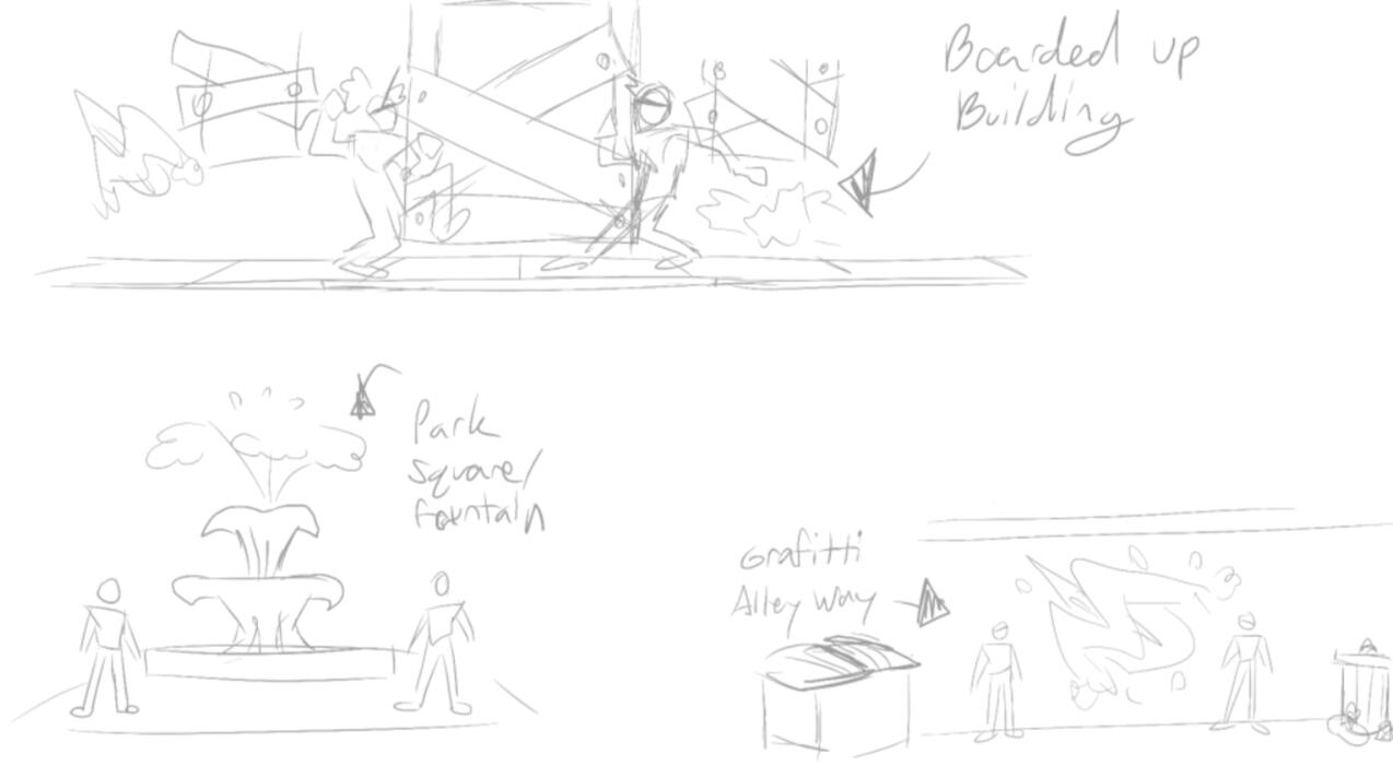 Environment Concept Sketches