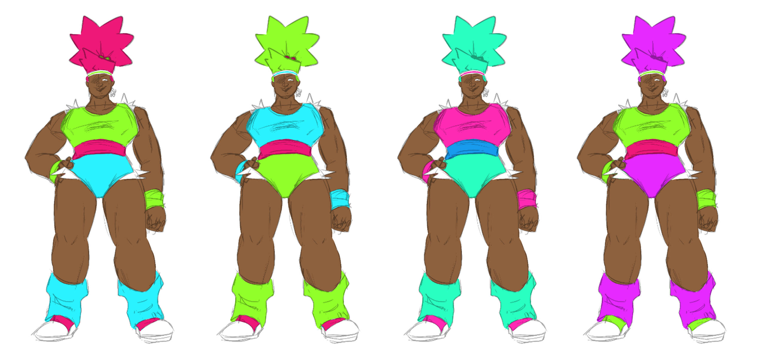 Palette Concepts for Jaqlinne (Cut Character)